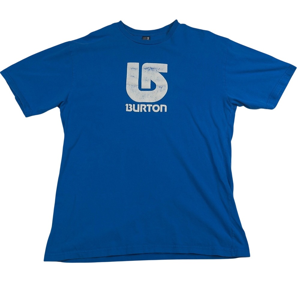 Burton Snowboards Graphic T-Shirt Blue XXL Fits Like Mens Medium Logo Tee VTG